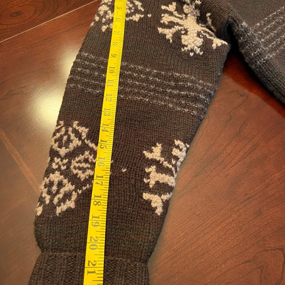 JEFFREY BANKS – 100% Wool Hand Knit Long Sleeve Sweater as Women’s SKI SWEATER - Picture 8 of 9